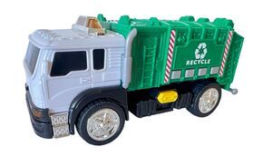 Adventure Force Mini City Service Recycling Truck Toy with Lights and Sounds
